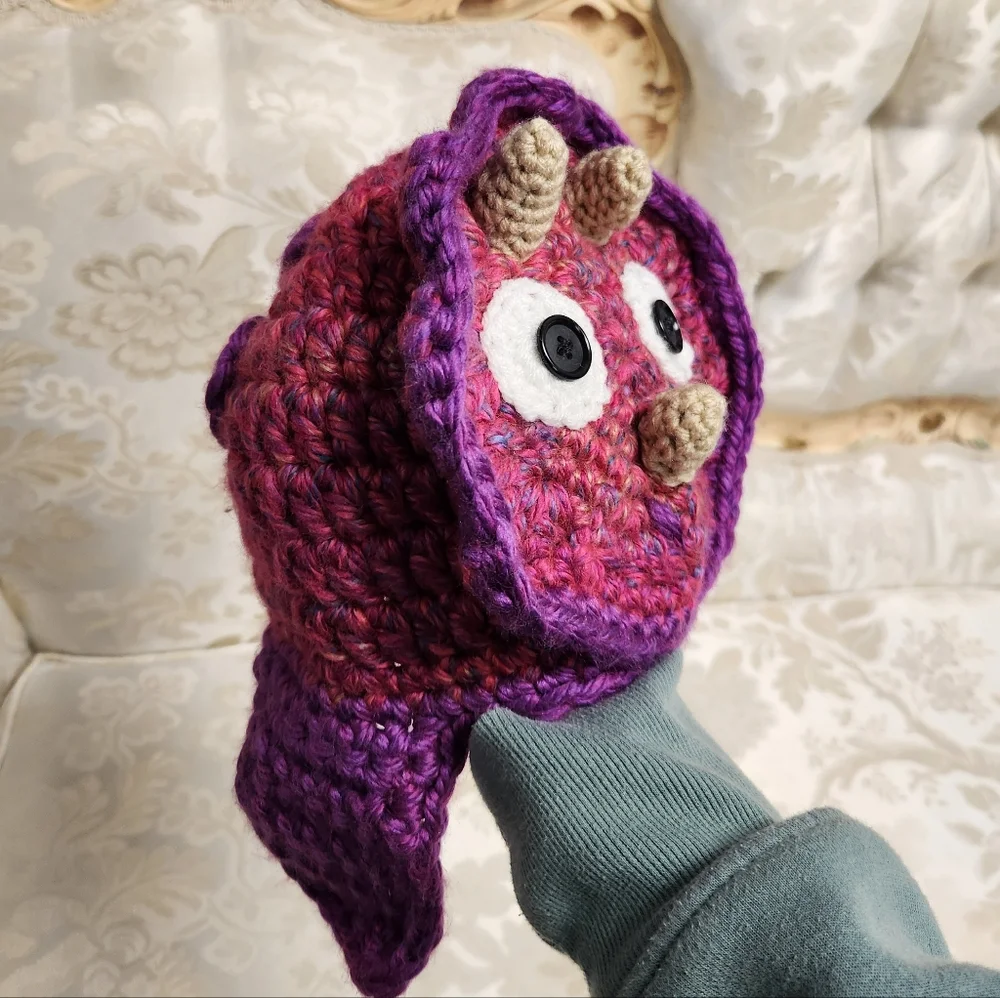 Handmade dinosaur crochet